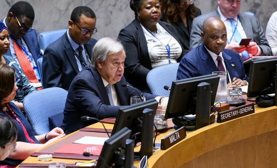« Le moment est venu de libérer la puissance de paix de l’Afrique » - Guterres